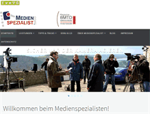 Tablet Screenshot of medienspezialist.com
